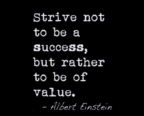 Unsuccessful people measure success