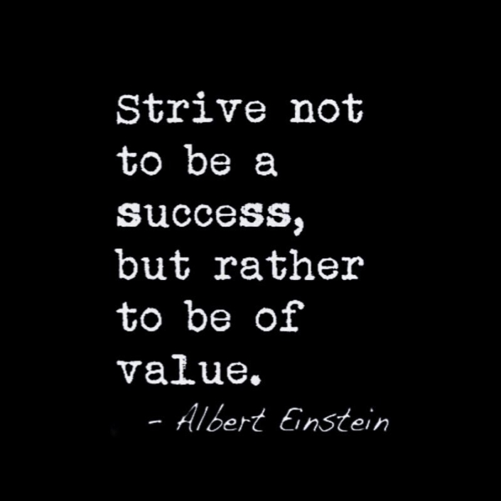 Unsuccessful people measure success